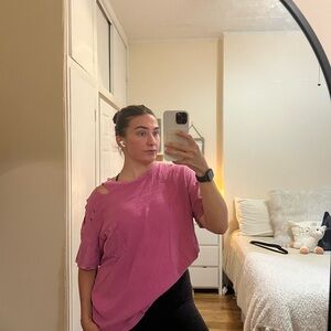 Free people distressed t-shirt